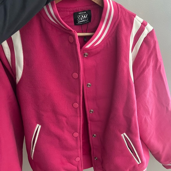 Pink Varsity Jacket Medium - Picture 5 of 6